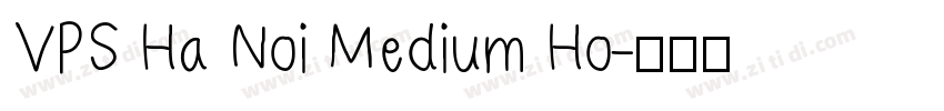 VPS Ha Noi Medium Ho字体转换